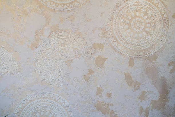 Textured wall design with intricate mandala patterns by professional painting services in Dubai – AED 199 | UrbanMop.com